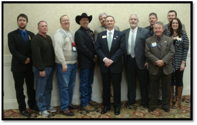 Left to right:  Aaron Traffas, Rick James, Robert Mayo, Tom Lindsay Jr, Jeff Ruckert, Lance Fullerton, Richard Garvin, Kevin Ediger, Jim Schoen, Bill Eberhardt, Megan McCurdy