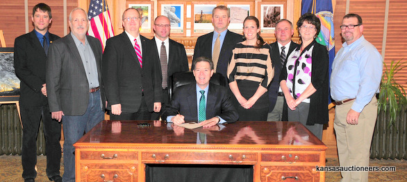 The KAA BOD with Governor Brownback