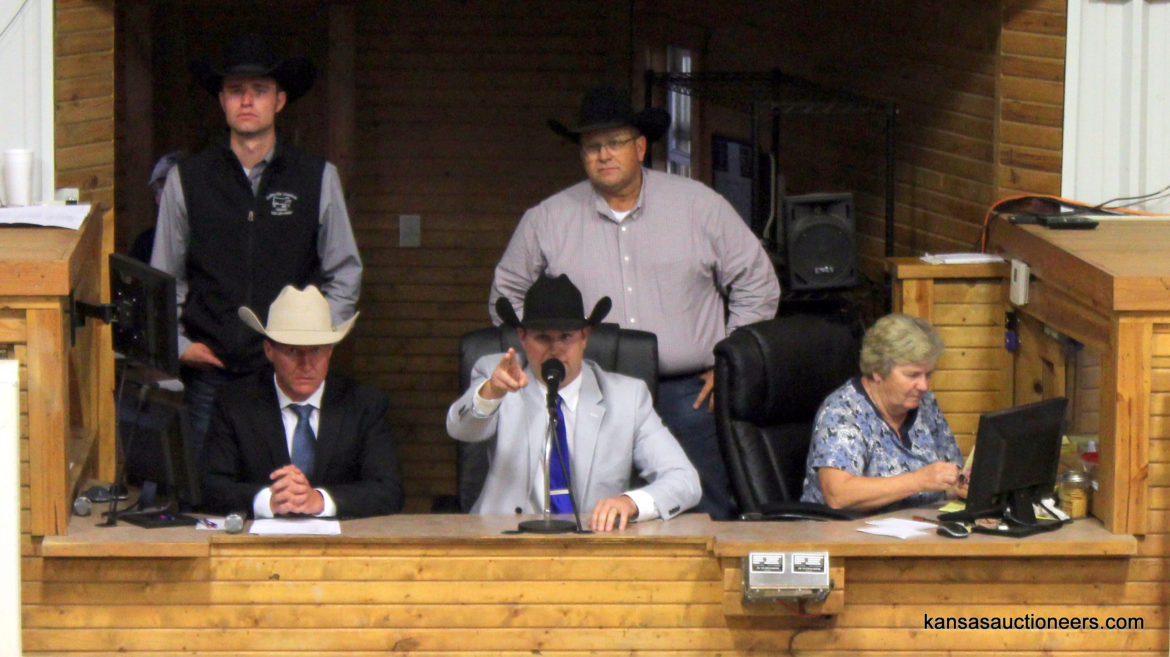 Neil Bouray competing in the 2017 Kansas Livestock Auctioneer contest Neil Bouray competing in the 2017 Kansas Livestock Auctioneer contest